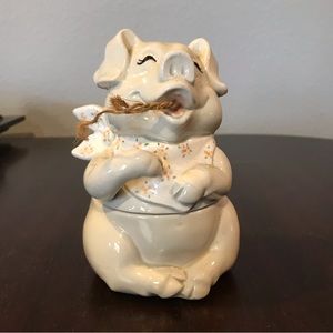 Fitz and Floyd pig twine holder